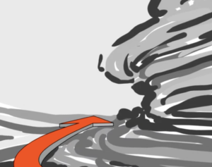captura storyboard, dibujo digital de la diseñadora Andrea Fuentes